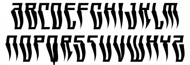 Swordtooth Warped Polices MAJUSCULES