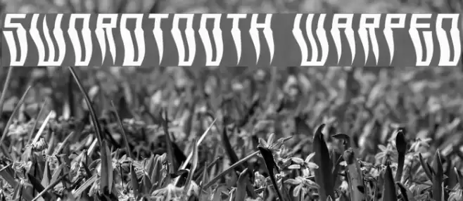 Swordtooth Warped Font examples