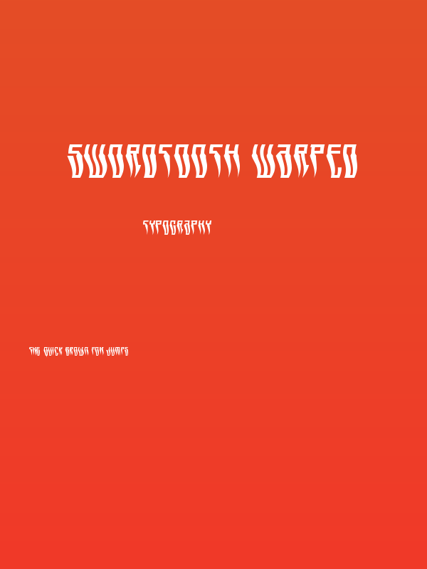 Swordtooth Warped Poster