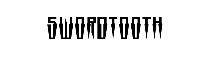 Swordtooth  Frei Schriftart Herunterladen