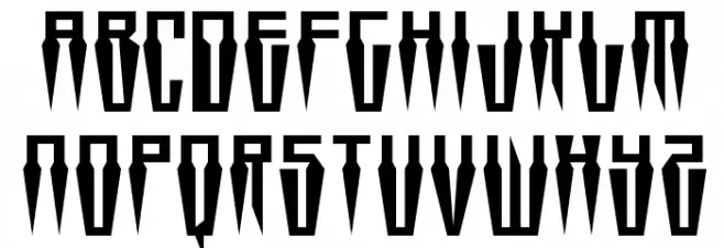 Swordtooth Caratteri MINUSCOLO