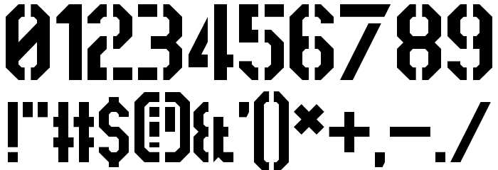 Swore-Games Font OTHER CHARS