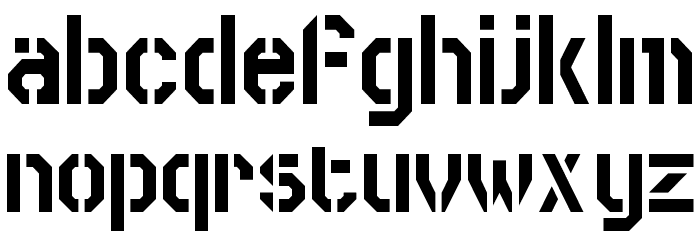Swore-Games Font LOWERCASE