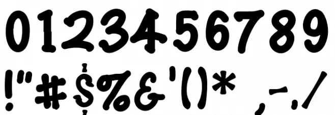 swadimarker Font OTHER CHARS