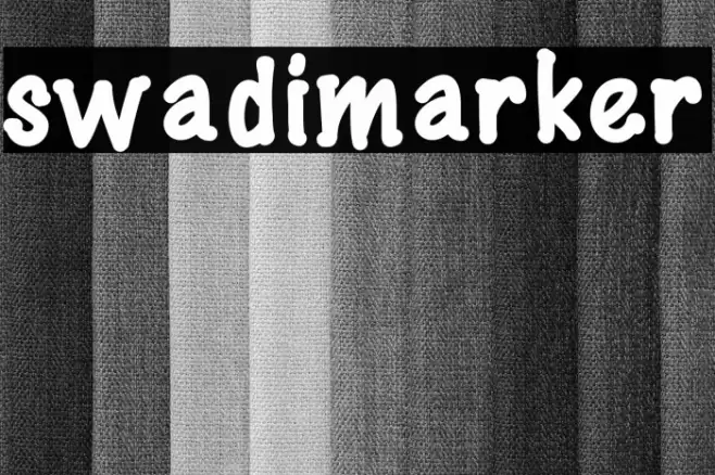 swadimarker Font examples