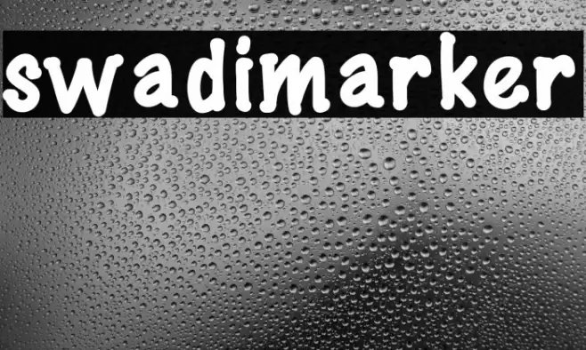 swadimarker Font examples