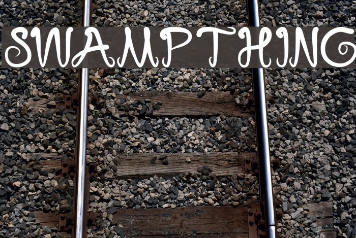 swampthing Font examples