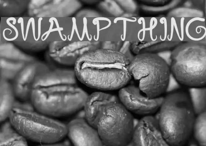 swampthing Font examples