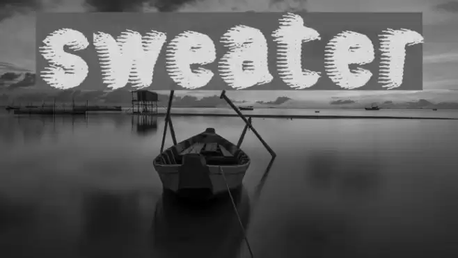 sweater Font examples