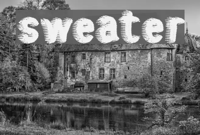 sweater Font examples