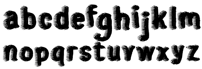 sweater Font LOWERCASE