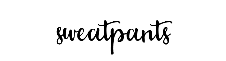 sweatpants  Fuentes Gratis Descargar