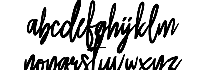 sweatty Font LOWERCASE