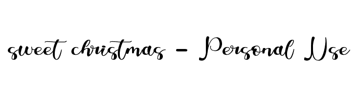 sweet christmas - Personal Use  baixar fontes gratis