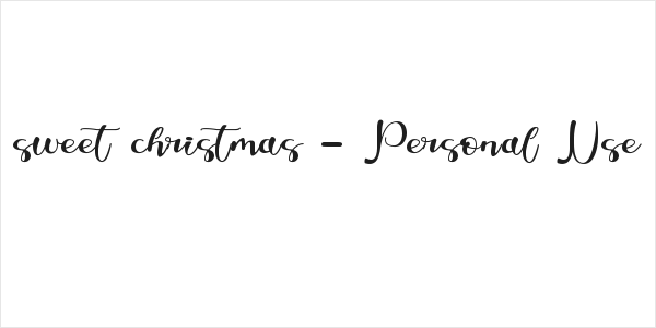 sweet christmas - Personal Use Logo