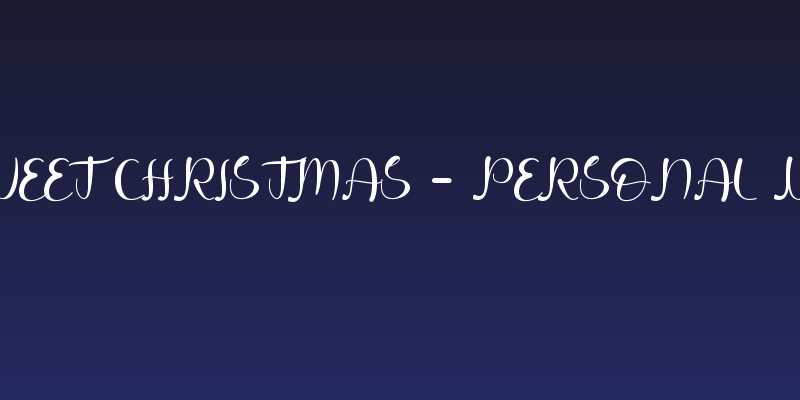 sweet christmas - Personal Use Social Header