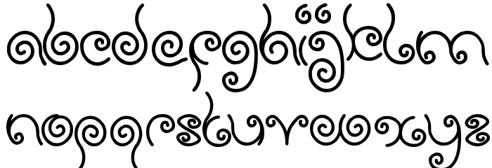 sweet lollipop Font LOWERCASE