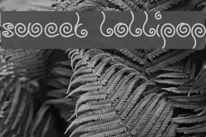 sweet lollipop Font examples