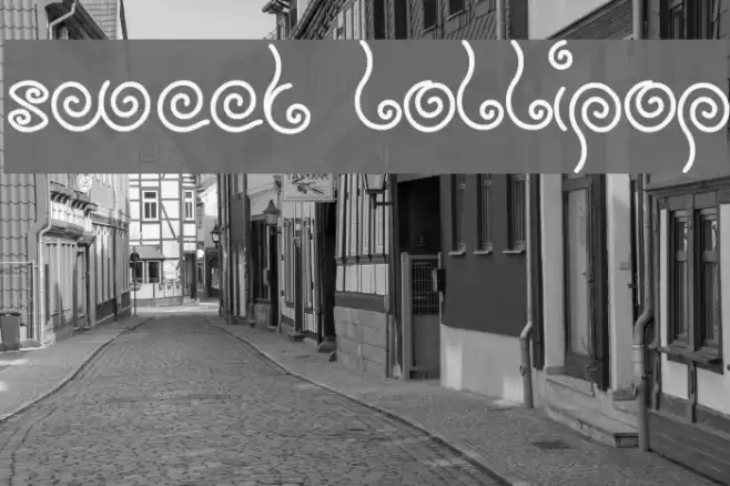 sweet lollipop Font examples