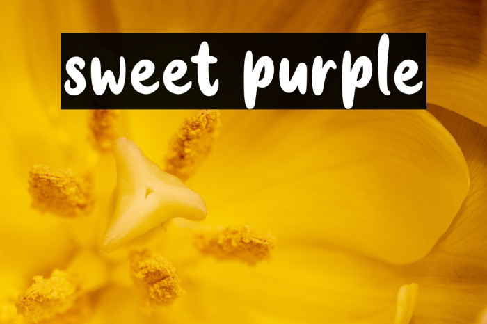sweet purple Example 1