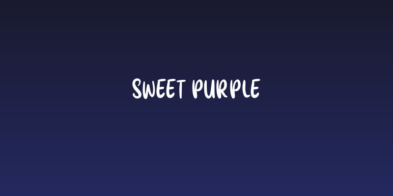 sweet purple Social Header