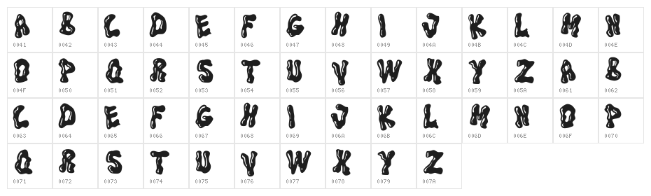 swimming pool demo Character Map