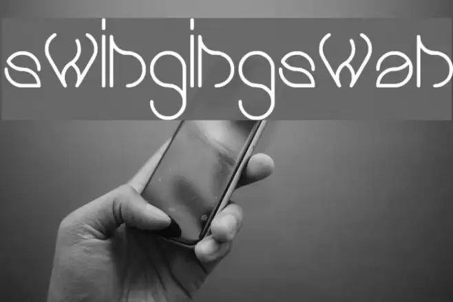 swingingswan Font examples