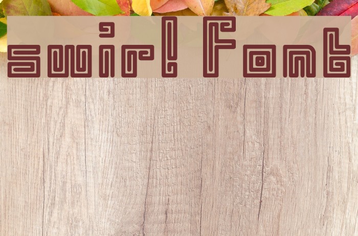 swirl Font examples