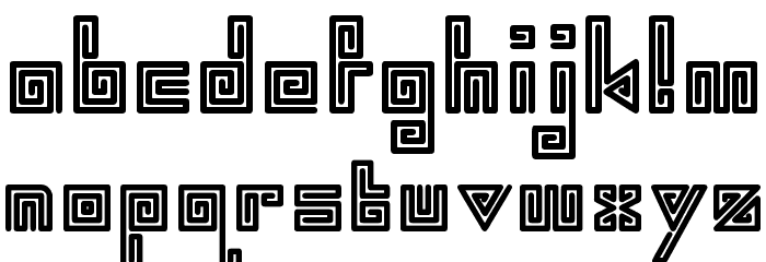 swirl Font LOWERCASE