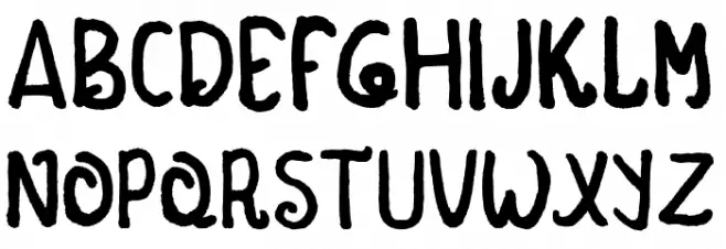 swirlykids Schriftart Groß