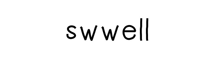 swwell  フリーフォントのダウンロード