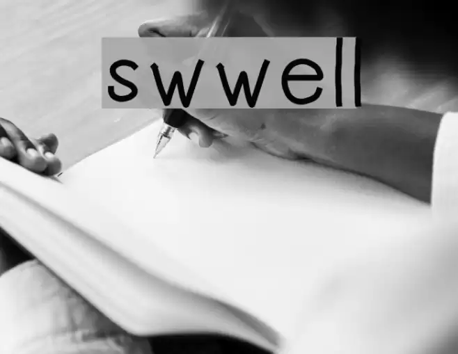 swwell Font examples
