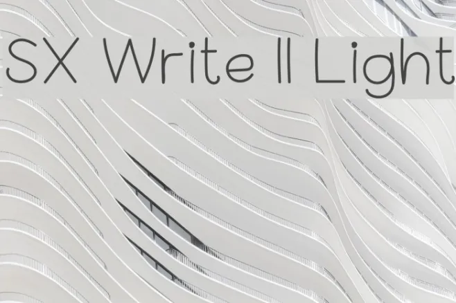 SX Write II Light Example 1