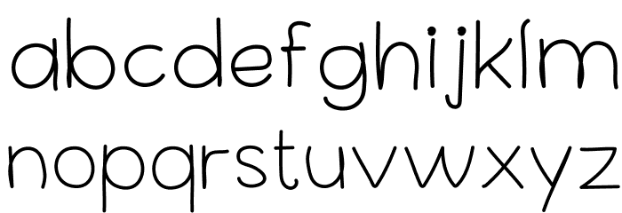 SX Write II Light Font LOWERCASE