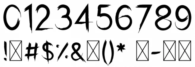 Sxuidz Bold Font OTHER CHARS