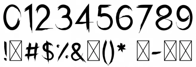 Sxuidz Bold Font OTHER CHARS