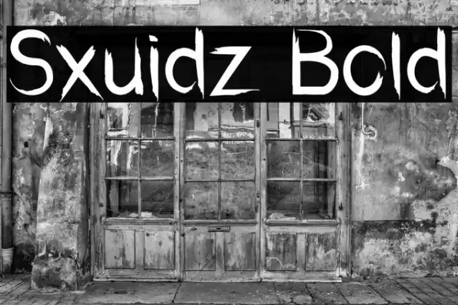 Sxuidz Bold Font examples