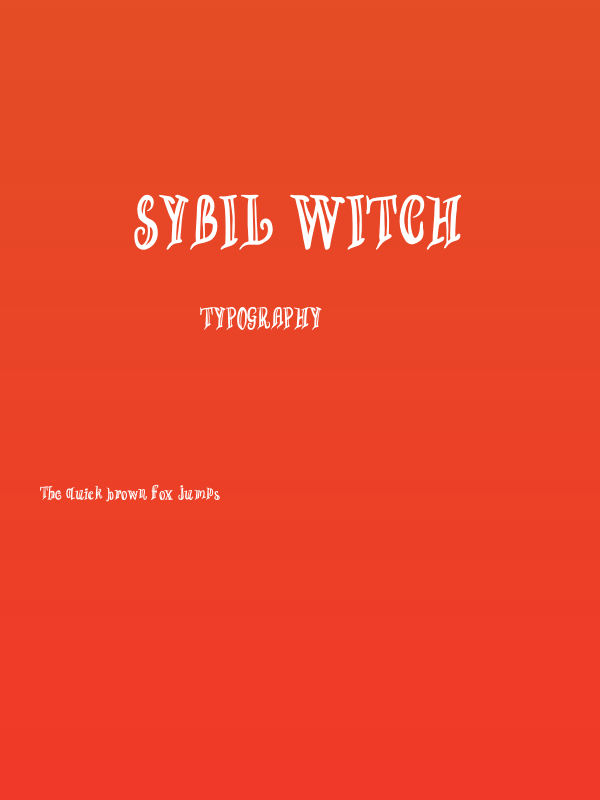 SYBIL WITCH Poster