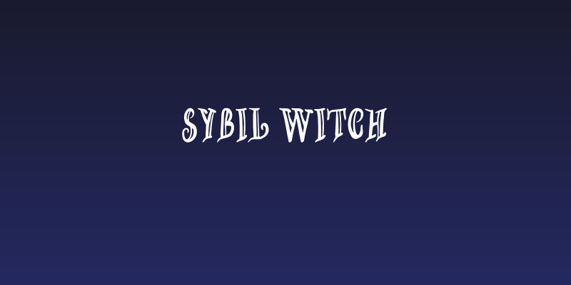 SYBIL WITCH Social Header