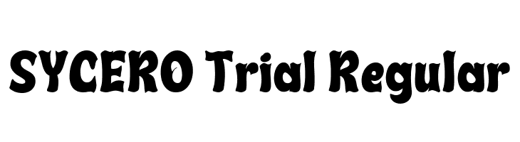 SYCERO Trial Regular  नि: शुल्क फ़ॉन्ट्स डाउनलोड