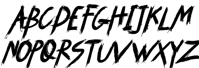 SYEMOX italic Italic Schriftart Groß