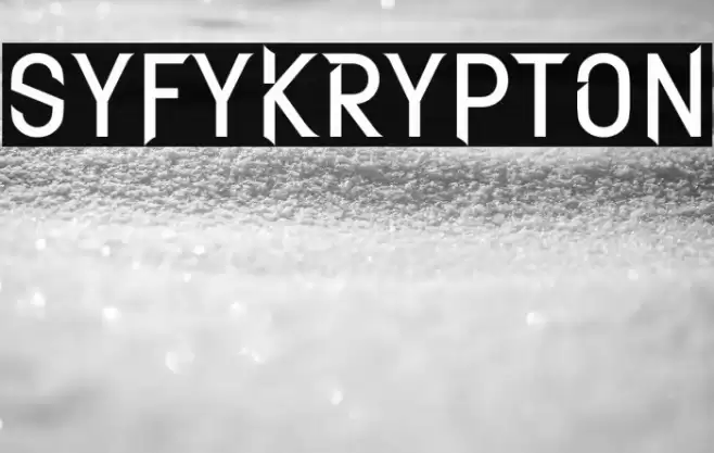 SYFYKrypton Font examples