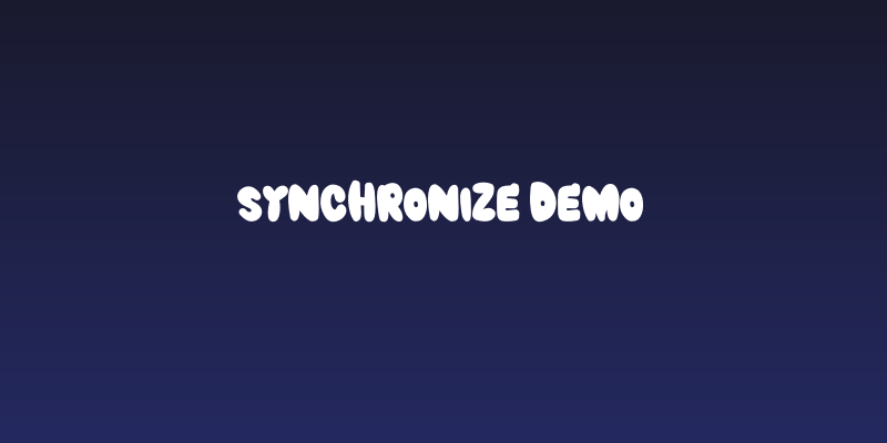 SYNCHRONIZE DEMO Social Header