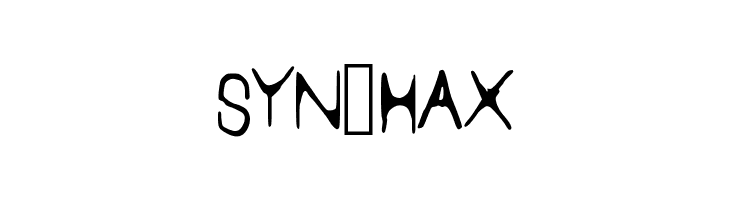 SYN_HAX Font