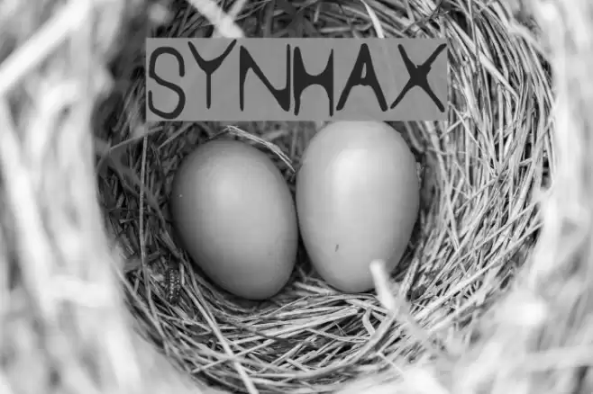 SYN_HAX Font examples