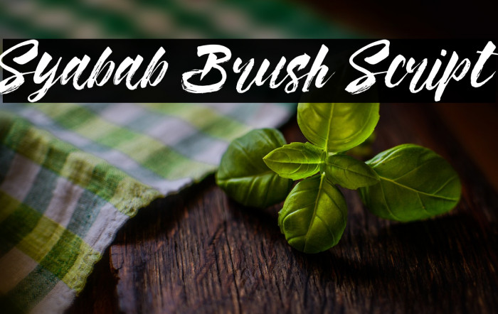 Syabab Brush Script Example 3