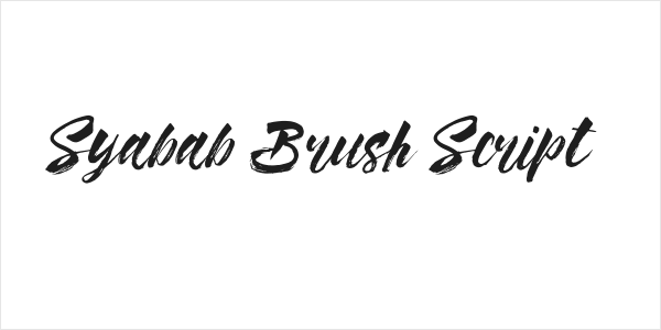 Syabab Brush Script Logo