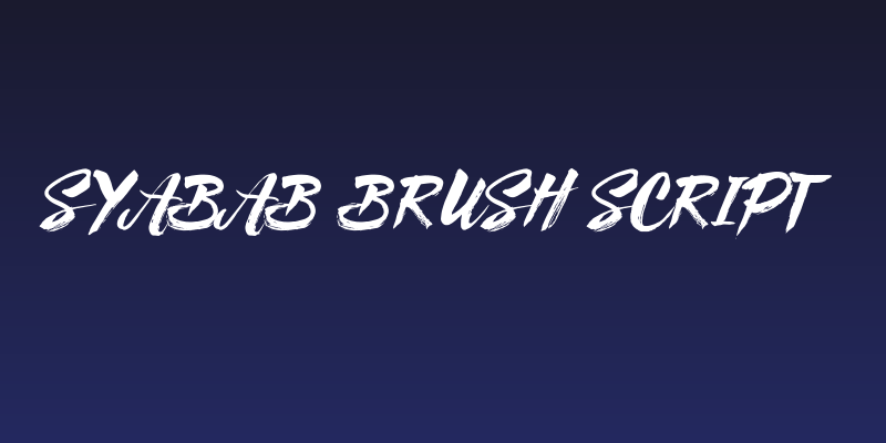 Syabab Brush Script Social Header