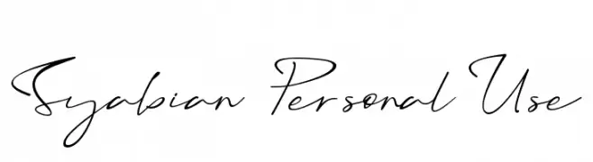 Syabian - Personal Use  تنزيل الخطوط