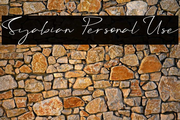 Syabian - Personal Use Example 2